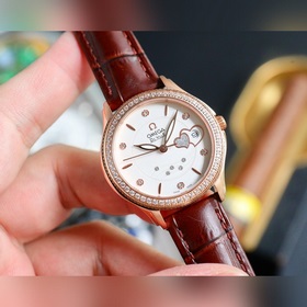 Женские часы Omega Импортный кварцевый механизм Корпус из нержа