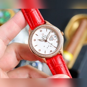 Женские часы Omega Импортный кварцевый механизм Корпус из нержа