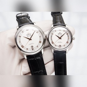 Серия Omega Seamaster - часы для пар. Подлинный дизайн, надписи н