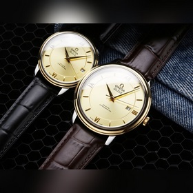 Серия Omega Seamaster - часы для пар. Подлинный дизайн, надписи н