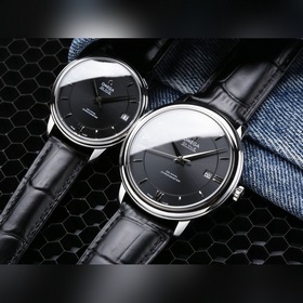 Серия Omega Seamaster - часы для пар. Подлинный дизайн, надписи н