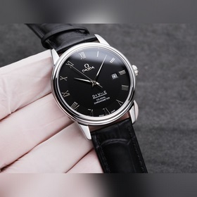 Omega De Ville для пар Корпус из нержавеющей стали 316L Ремешок：