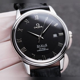 Omega De Ville для пар Корпус из нержавеющей стали 316L Ремешок： 
