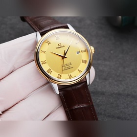 Omega De Ville для пар Корпус из нержавеющей стали 316L Ремешок： 