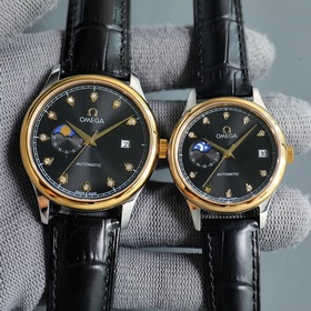(кожа и сталь) Бренд OMEGA Серия： модные часы для пар Butterfly М