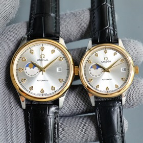 (кожа и сталь) Бренд OMEGA Серия： модные часы для пар Butterfly М