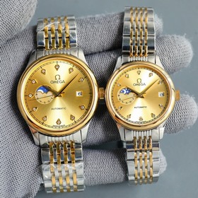 (кожа и сталь) Бренд OMEGA Серия： модные часы для пар Butterfly М