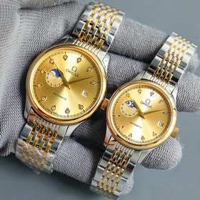 (кожа и сталь) Бренд OMEGA Серия： модные часы для пар Butterfly М