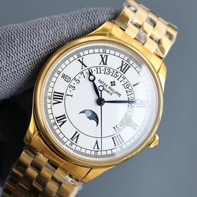 【Новинка】： Трехстрелочный дизайн Patek Philippe Тип ： Элитный муж