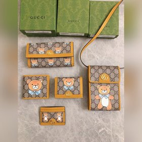GUCCI KAI Kim Jong-in совместная серия «Медвежонок» Карточка-коше