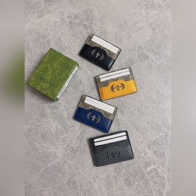 Новейшая модель Gucci — мужской кожаный кошелек с ажурными двойны
