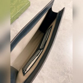 Сумка Ohidia, темно-синяя GG съемным ремешком из серой кожи, подк