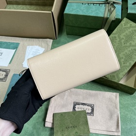 Длинный кошелек с логотипом Gucci, выполненным рукописным шрифтом