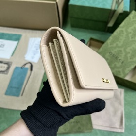Длинный кошелек с логотипом Gucci, выполненным рукописным шрифтом