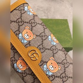 GUCCI KAI Кай Чон-ин совместная серия «Медвежонок» Длинный кошеле