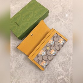 GUCCI KAI Кай Чон-ин совместная серия «Медвежонок» Длинный кошеле