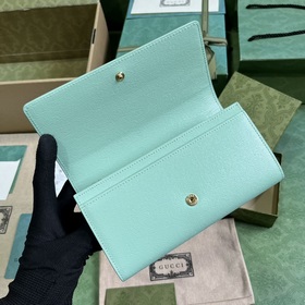 Длинный кошелек с логотипом Gucci, выполненным рукописным шрифтом