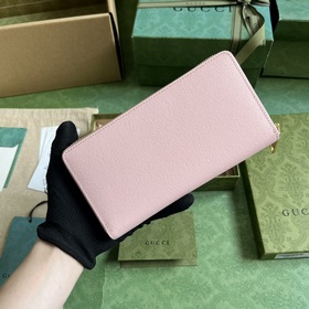 Длинный кошелек с логотипом Gucci, выполненным рукописным шрифтом