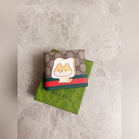 Новинка от Gucci! Короткий кошелек с камуфляжным рисунком! Изыска