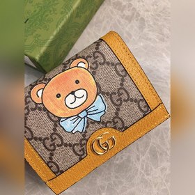 GUCCI KAI и Чон Ин совместная серия коротких кошельков с медвежон
