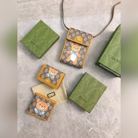 GUCCI KAI и Чон Ин совместная серия коротких кошельков с медвежон