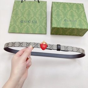 Новая модель от Gucci, 2 см, двусторонняя кожа теленка, ширина за