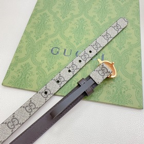 Новая модель от Gucci, 2 см, двусторонняя кожа теленка, ширина за