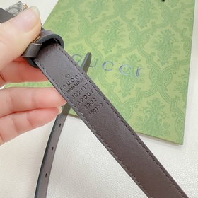 Новая модель от Gucci, 2 см, двусторонняя кожа теленка, ширина за