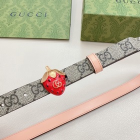 Новая модель от Gucci, 2 см, двусторонняя кожа теленка, ширина за