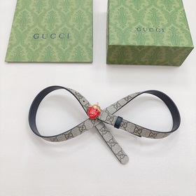 Новая модель от Gucci, 2 см, двусторонняя кожа теленка, ширина за