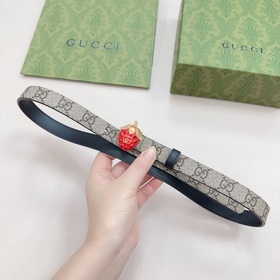 Новая модель от Gucci, 2 см, двусторонняя кожа теленка, ширина за
