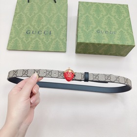 Новая модель от Gucci, 2 см, двусторонняя кожа теленка, ширина за