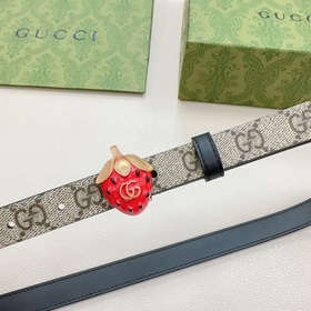 Новая модель от Gucci, 2 см, двусторонняя кожа теленка, ширина за