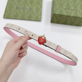 Новая модель от Gucci, 2 см, двусторонняя кожа теленка, ширина за
