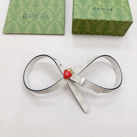 Новая модель от Gucci, 2 см, двусторонняя кожа теленка, ширина за