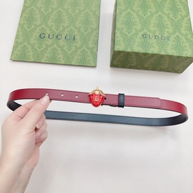 Новая модель от Gucci, 2 см, двусторонняя кожа теленка, ширина за