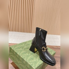 GUCCI Ботинки с застежкой-пряжкой Ботинки с боковой молнией, легк
