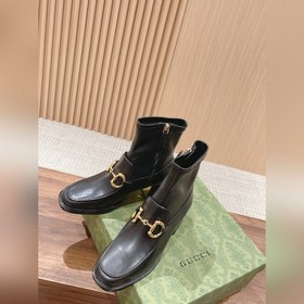 GUCCI Ботинки с застежкой-пряжкой Ботинки с боковой молнией, легк