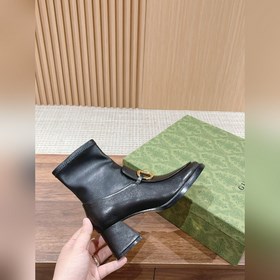GUCCI Ботинки с застежкой-пряжкой Ботинки с боковой молнией, легк