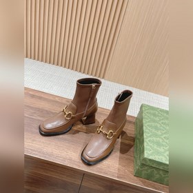 GUCCI Ботинки с застежкой-пряжкой Ботинки с боковой молнией, легк