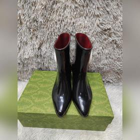 Gucci 2024 новые резиновые сапоги на низком каблуке, высококачест