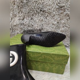 Gucci 2024 новые резиновые сапоги на низком каблуке, высококачест