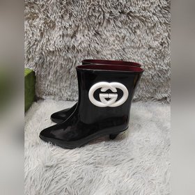 Gucci 2024 новые резиновые сапоги на низком каблуке, высококачест