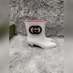 Gucci 2024 новые резиновые сапоги на низком каблуке, высококачест