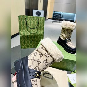 GUCCI, высококачественные пушистые туфли! Новинка! Точная копия о