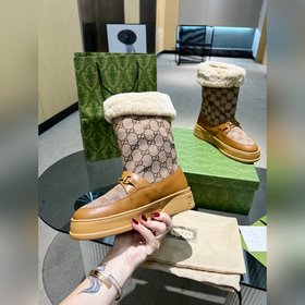 GUCCI, высококачественные пушистые туфли! Новинка! Точная копия о