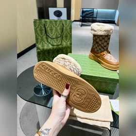 GUCCI, высококачественные пушистые туфли! Новинка! Точная копия о