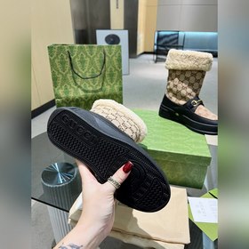 GUCCI, высококачественные пушистые туфли! Новинка! Точная копия о