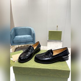 Лоферы Gucci Материал： кожа бычка с открытым краем Внутренняя под
