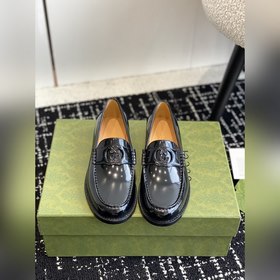Gucci 23ss Лоферы, высококачественная версия. Переплетенные буквы